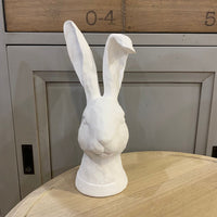 Floppy Ear White Rabbit Head 28cm | Annie Mo's