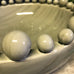 Emmerdale Grey Crackle Glazed Large Bowl with Ball Detail