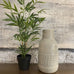 Soft Grey Patterned Glazed Vase 35cm | Annie Mo's C
