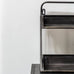 Shelf Desk Tidy  in Antiqued Black Brass 54cm