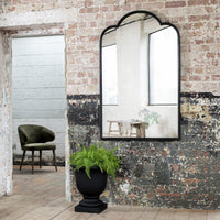 Brockby Industrial Black Iron Mirror 140cm | Annie Mo's