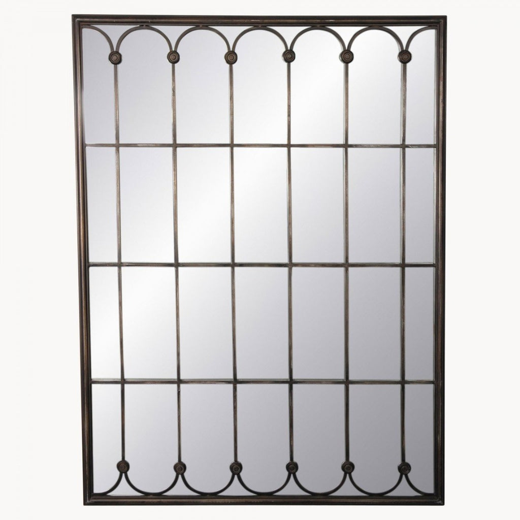 Iron Lattice Mirror 122cm | Annie Mo's