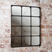 Industrial Grid Mirror 69cm