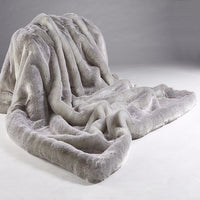 Faux Fur Throws- Silver Alaska Fox | Annie Mo's