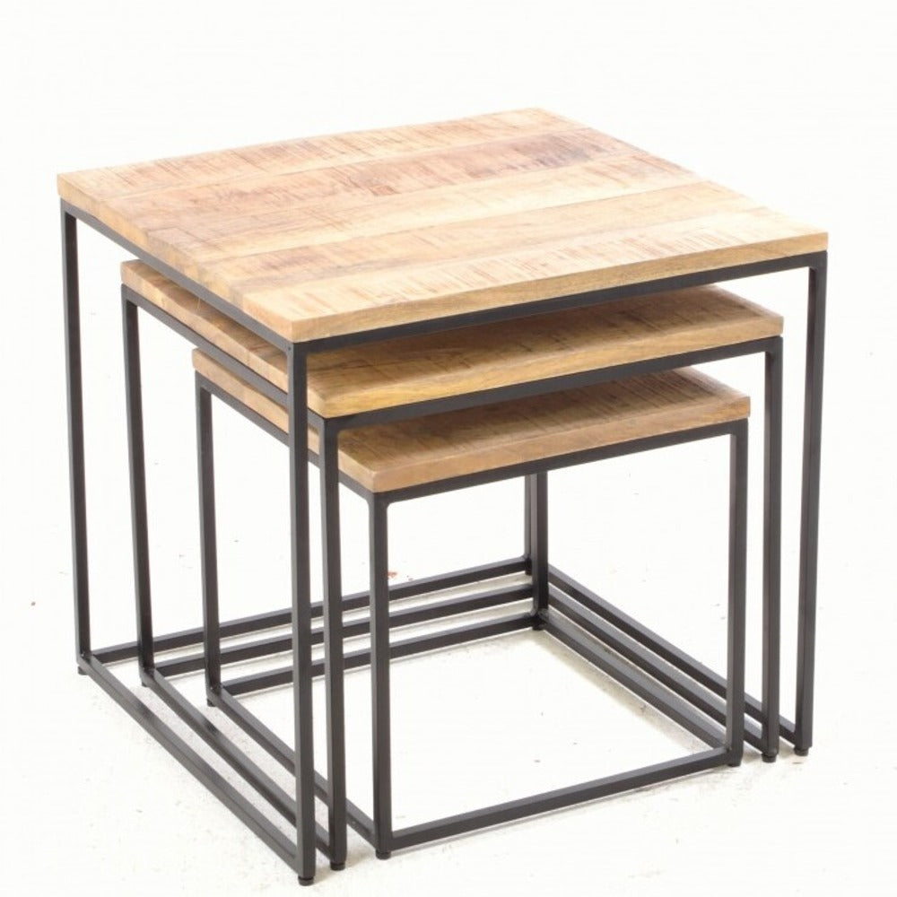 Square Nest of Three Tables 49cm | Annie Mo's
