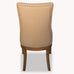 Beige Linen and Oak Dining Chair