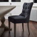 Brushed Charcoal Wool Dining Chair | Annie Mo's