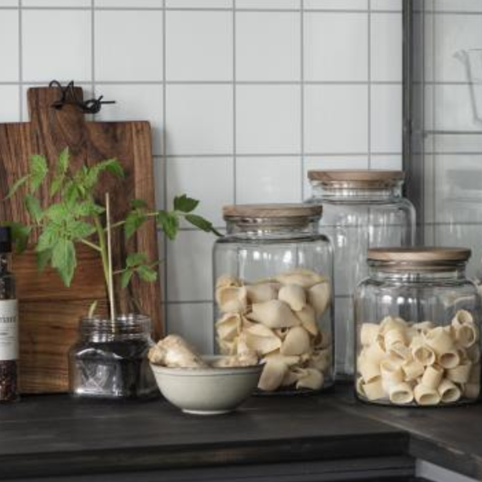 Glass Jars with Wooden Lids | Annie Mo's