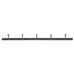 Five Metal Hook Rack 63cm