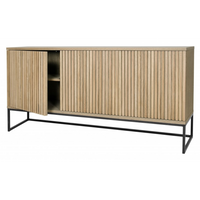 Timo Three Door Sideboard with Slatted Front 90cm High | Annie Mo's