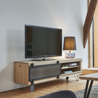 Elements TV Units with Metal Sliding Door | Annie Mo's
