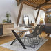 Elements Dining Tables with Cross Legs 90cm Wide