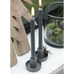 Dark Grey Taper Candle 20cm | Annie Mo's