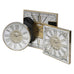 Round Mirrored Clock 60cm Diameter