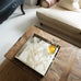 Square Botanical Foliage Mirrored Tray 48cm