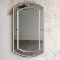 Wilton Rounded Panel Grey Mirror 130cm